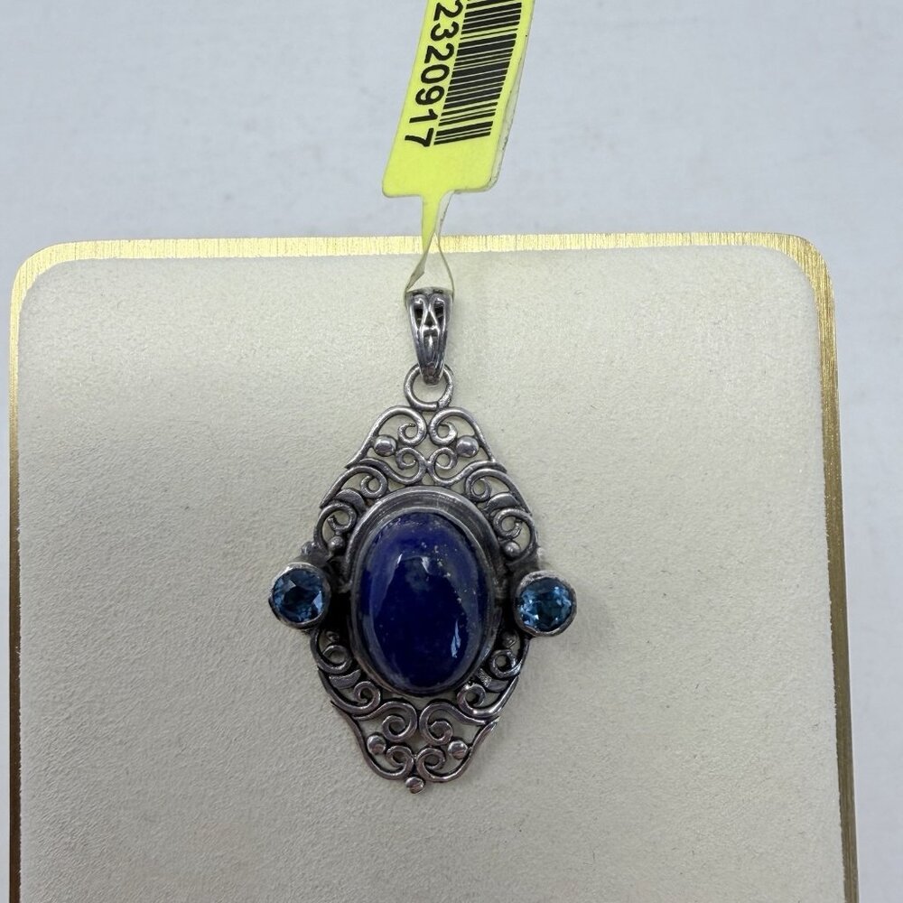 Shop‎ LC Artisan Craft Lapis Lazuli/London Blue Topaz Pendant without Chain 5315